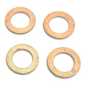 131426200 4PCS Copper Sealing Ring Injector Washer Compatible with Perkins 404C 404D N844L