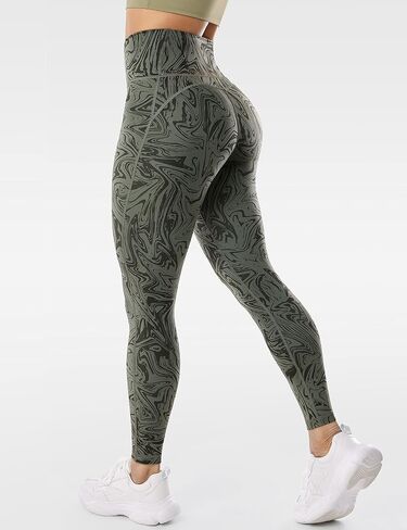 High Waisted Compression Leggings for Women Workout Tummy Control Booty Flattering Athletic Gym Yoga Pants - 25 Inches in Kuwait