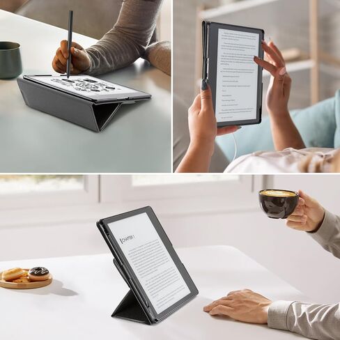 CoBak Case for Kindle Scribe - All New PU Leather Cover with Auto Sleep Wake Feature for Kindle Scribe 10.2" 2022 Released with Pen Holder in Saudi Arabia