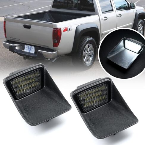 NSLUMO LED استبدال لوحة الترخيص الخفيفة لـ 2004-2012 Chevy Colorado GMC Canyon Pickup، OEM Fit 6000K Xenon White 21-SMD مجموعة مصابيح LED خالية من الأخطاء in Kuwait