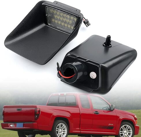 NSLUMO LED استبدال لوحة الترخيص الخفيفة لـ 2004-2012 Chevy Colorado GMC Canyon Pickup، OEM Fit 6000K Xenon White 21-SMD مجموعة مصابيح LED خالية من الأخطاء in Kuwait