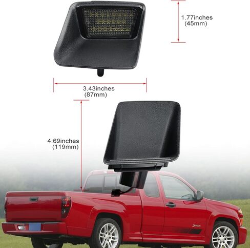 NSLUMO LED استبدال لوحة الترخيص الخفيفة لـ 2004-2012 Chevy Colorado GMC Canyon Pickup، OEM Fit 6000K Xenon White 21-SMD مجموعة مصابيح LED خالية من الأخطاء in Kuwait