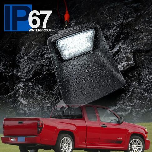 NSLUMO LED استبدال لوحة الترخيص الخفيفة لـ 2004-2012 Chevy Colorado GMC Canyon Pickup، OEM Fit 6000K Xenon White 21-SMD مجموعة مصابيح LED خالية من الأخطاء in Kuwait