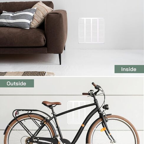 أنظمة التهوية باللون البني مقاس 16 بوصة × 16 بوصة غطاء فتحة تهوية معدنية لشبكة إرجاع الهواء مع شاشة مدمجة للحماية من الآفات وغطاء فتحة تهوية HVAC لتحسين المنزل وغطاء قناة تهوية 400 × 400 مم in Kuwait