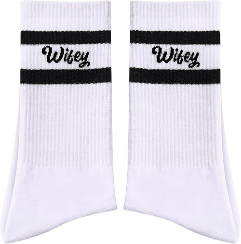 Geyoga Wifey Wedding Socks for Women Wedding Gifts Wifey Cotton Socks for Engagement Wedding Party Favors in Saudi Arabia