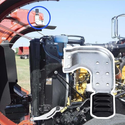 دعامة غطاء محرك السيارة L11-6131R تناسب غطاء محرك السيارة Peterbilt 389 131 فقط، استبدل MPB75131R L116131R، الجانب الأيمن للركاب in Kuwait