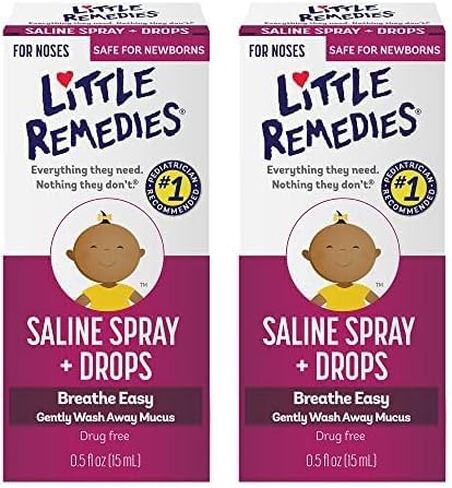 علاجات صغيرة رذاذ/قطرات ملحية | 0.5 أونصة | عبوة من 1 | لكي تتنفس الأنف بسهولة | اغسل المخاط بلطف | آمن لحديثي الولادة in Kuwait