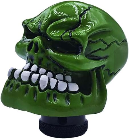 Skull Car Gear Shift Knob, Big Tooth Skull Stick Shifter, Car Transmissions Shifting Lever Handle Compatible with Most Automatic Manual Truck Car SUV (Red) in Kuwait