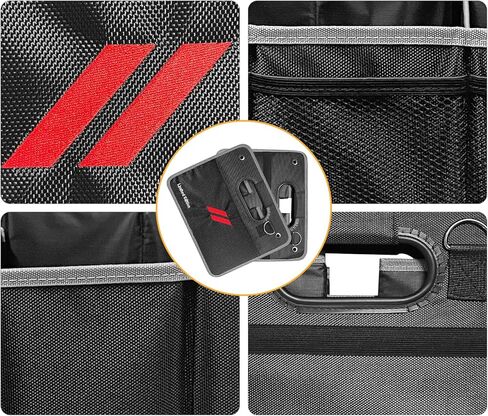 Car Trunk Organizer, Trunk Storage Box with Handle For Dodge Charger Challenger, Collapsible 2 Compartment Automotive Storage Box, Waterproof Oxford Polyester Travel Accessories (B Stype) in Kuwait