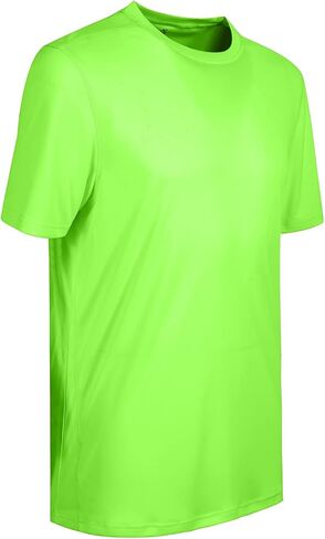 Men's Short Sleeve T-Shirt Quick Dry UPF 50+ Athletic Running Workout Fishing Hiking Tops Performance Shirts in Saudi Arabia