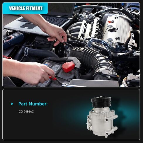 ضاغط مكيف الهواء مع قابض مناسب لسيارة Ford Expedition مناسب لسيارة Lincoln Navigator 4.6L 5.4L 2003 2004 2005 2006 CO 2486 AC CO2486AC تكييف وضاغط للهواء in Saudi Arabia