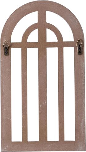 Sintosin Rustic Small Arched Window Frames Wall Decor 9 X 16 Inch, Hanging Distressed White Cathedral Window Frame for Wall Decor Living Room, Handmade Farmhouse Wall Decor for Entryway Hallway in Saudi Arabia