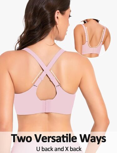 Womens Comfortable Wireless T Shirt Bra No Underwire Seamless Full Coverage Bralettes Push Up Supportive Bras for Women in Saudi Arabia