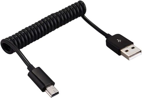 كابل USB من النوع C للسيارة، ملفوف 90 درجة (9.8FT) مجعد USB A إلى USB-C سلك شاحن سريع متوافق مع Samsung Galaxy S10 S9 S8 Plus Note 9 8، Moto Z، LG5/G6/V20، أجهزة USB C in Kuwait
