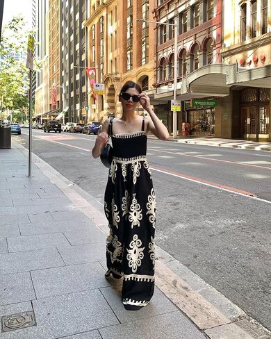 Bsubseach Womens Boho Casual Jumpsuits Retro Print One Piece Overalls Sleeveless Wide Leg Long Pant Rompers with Pockets in Kuwait