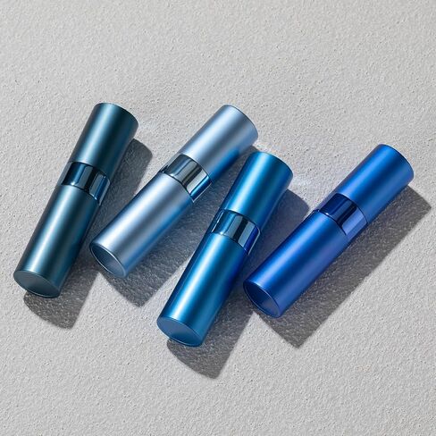 Travel Perfume Atomizer Refillable Bottle: Spray Cologne for Travel size - Small Empty Sprayer Fragrance - 8ml (Black, Blue, Silver, Grey) in Kuwait