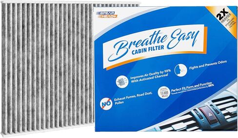 Spearhead Odor Defense Breathe Easy AC & Heater Cabin Filter | Fits 2007-15 Edge, 2007-16 MKX, 2007-15 CX-9 Like OEM | Up to 25% Longer Lasting w/Activated Carbon (BE-547B) in Kuwait