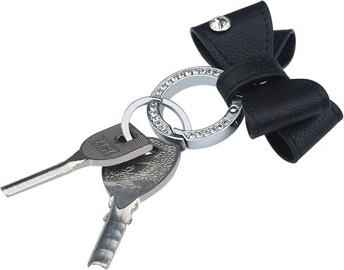 Crystal Car Key Chain For Ladies Women Key Fob, Bow Key Chain Ring Strap Purse Charm in Saudi Arabia