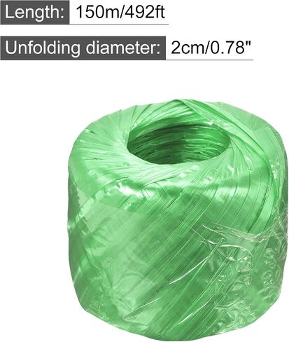MECCANIXITY Polyester Nylon Plastic Rope Twine Household Bundled for Packing Gardening Craft,300m Total Length,Green Pack of 2 in Kuwait