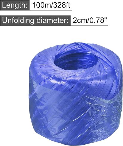 MECCANIXITY Polyester Nylon Plastic Rope Twine Household Bundled for Packing Gardening Craft,300m Total Length,Green Pack of 2 in Kuwait