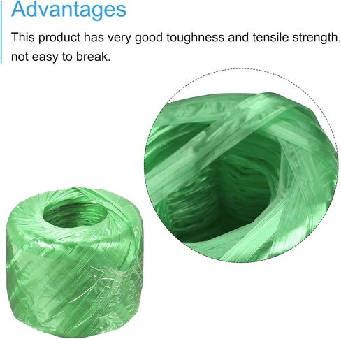 MECCANIXITY Polyester Nylon Plastic Rope Twine Household Bundled for Packing Gardening Craft,300m Total Length,Green Pack of 2 in Kuwait