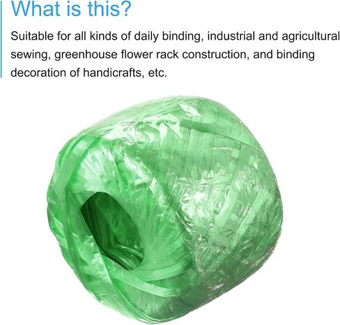 MECCANIXITY Polyester Nylon Plastic Rope Twine Household Bundled for Packing Gardening Craft,300m Total Length,Green Pack of 2 in Kuwait