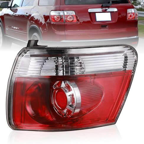 Boine Left Driver Side Tail Light Compatible With 2007 2008 2009 2010 2011 2012 GMC Acadia LED Rear Light Brake Lamps - Bulb Included Replace 20912757 (Left Driver Side) in Kuwait