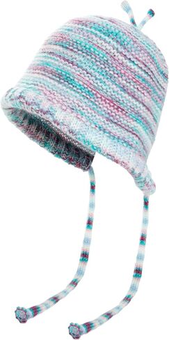 Handmade Knitted Winter Warm Foldable Bucket Hat with Adjustable Tie Strap in Fashionable Color Blocking Crochet Cap in Saudi Arabia