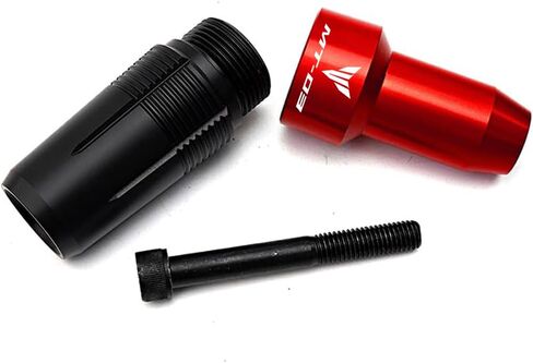 MOWOK لـ Yamaha MT03 MT-03 2014-2021 2022 2023 2024 ملحقات الدراجات النارية لوحة تحطم إطار حماية من السقوط منزلق عادم منزلق (أحمر) in Kuwait