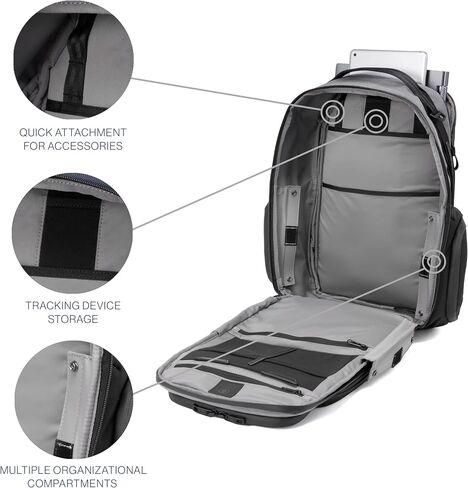 Travelpro Altitude Slim Expandable Travel Laptop Backpack 20-24L, 16 Inch Laptop, Water Resistant, Work, Business, Men and Women, Stellar Navy/Grey in Saudi Arabia