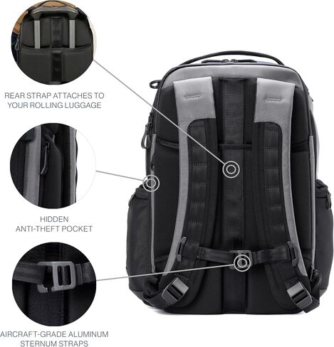 Travelpro Altitude Slim Expandable Travel Laptop Backpack 20-24L, 16 Inch Laptop, Water Resistant, Work, Business, Men and Women, Stellar Navy/Grey in Saudi Arabia