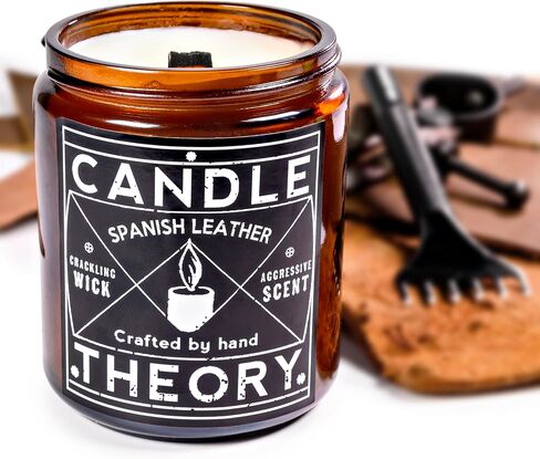Candle Theory Warm Tobacco Scented Candle for Men 7.6 Ounce, Crackling Candle Men, Mens Candle for Bedroom, Scented Man Candle for Home, Men's Candles for Home, Man Candle, Men Scented Candles in Saudi Arabia