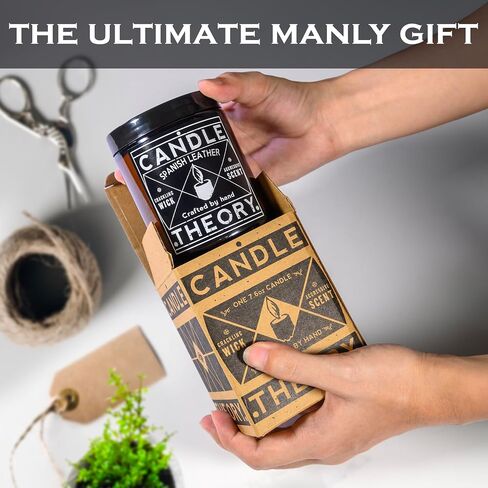 Candle Theory Warm Tobacco Scented Candle for Men 7.6 Ounce, Crackling Candle Men, Mens Candle for Bedroom, Scented Man Candle for Home, Men's Candles for Home, Man Candle, Men Scented Candles in Saudi Arabia