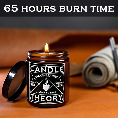 Candle Theory Warm Tobacco Scented Candle for Men 7.6 Ounce, Crackling Candle Men, Mens Candle for Bedroom, Scented Man Candle for Home, Men's Candles for Home, Man Candle, Men Scented Candles in Saudi Arabia