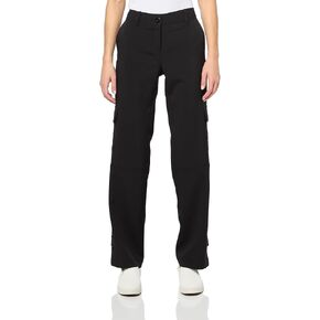 KARL LAGERFELD Women's Logo Embroidery Detail on Pocket Cargo Pant