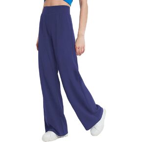 Women's Stretchy Wide Leg Pants High Waist Business Work Casual Trouser Solid Color Comfy