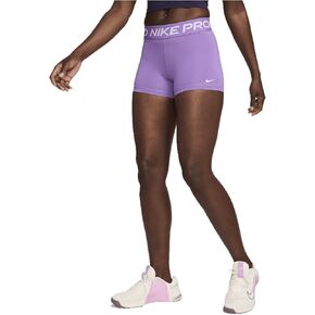 Nike ProWomen's 3" Shorts (Black Raspberry/White, CZ9857-521)