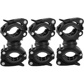 [3 Pack Flashlight Holder, Mount Bicycle Mounting Bracket Flashlight Holder Torch Clip 360º Rotation