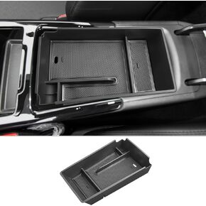 CDEFG for 2021 2022 2023 2024 2025 Kia K5 منظم وحدة التحكم: وحدة التحكم المركزية إدراج ABS مادة سوداء مسند الذراع منظم صينية صندوق تخزين ثانوي متوافق مع ملحقات 2021-2024 2025 Kia K5
