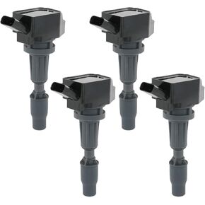 Set of 4 Ignition Coil Pack Compatible with Hyundai Sonata Santa Fe Tucson Kia Optima Sorento Sportage Stinger Genesis G70 L4 2.0L Replace# UF764, 27300-2GGA0, GN10730, C988, E1264, IC871