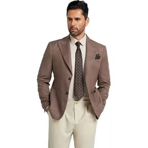 Mens Suit Blazer Slim Fit Sport Jackets for Men Formal Men Sport Coat 2 Button Peak Lapel Blazers for Men Prom Tuxedo Jacket