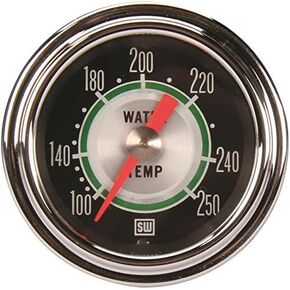 Stewart Warner 361AT72 Green Line 2-1/16" Water Temperature Mechanical Gauge