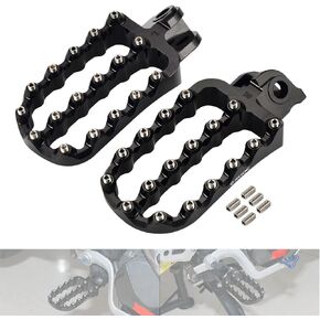NICECNC Rally Style Wide Rider Foot Pegs Footpeg Pedals Footsteps Compatible with KTM 790 890 Adventure/R,690 Enduro R/SMC R,950 990 1050 1090 1190 1290 Adventure/R/S/T,Forged from 6061 Aluminum,Black