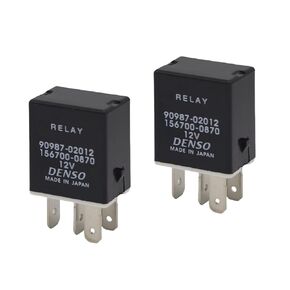 Automotive Relay 90987-02012 156700-0870 12VDC SPST 4Pins Plug in，OEM Replacement for Toyota and Lexus Vehicles (Pack of 2)