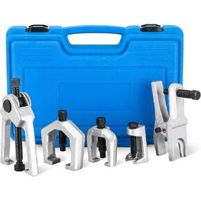 5pcs Ball Joint Separator Pitman Arm Puller, Tie Rod End Tool Set for Front End Service, Splitter Removal Kit (Blue)