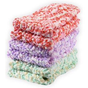 Tipi Toe Women's 3 & 6-Pairs Cozy Microfiber Soft Anti-Skid Fuzzy Crew Socks
