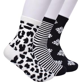 kate spade new york Women's 3-Pack Leopard Shortie Crew Socks, Soft & Comfortable