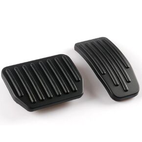 Amiss 2 PCS Non-Slip Foot Pedals Pads Fit for Tesla Model 3 and Model Y, Auto Aluminum Pedal Covers Accelerator Brake Pedal Cover, Car Interior Accessories Kits - Black