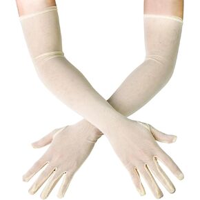 Luwint Tulle Mesh Gloves for Opera Party Costume Sun Protection