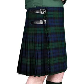Kilt for Men - Traditional Scottish Tartan, 8 Yards, 16oz Premium Acrylic Wool Kilts